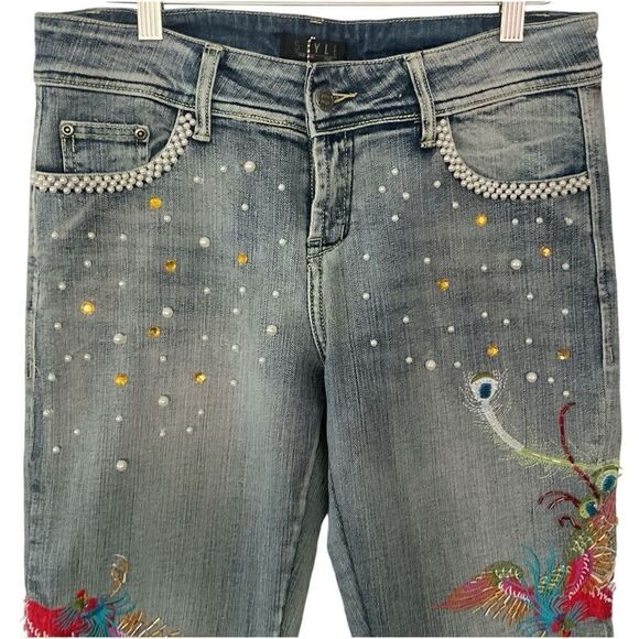 Style New York Embellished Cropped Phoenix Jeans  15.5” X 22.5” - Picture 3 of 6